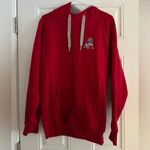 New England Patriots Red Hoodie Sweatshirt Size M
